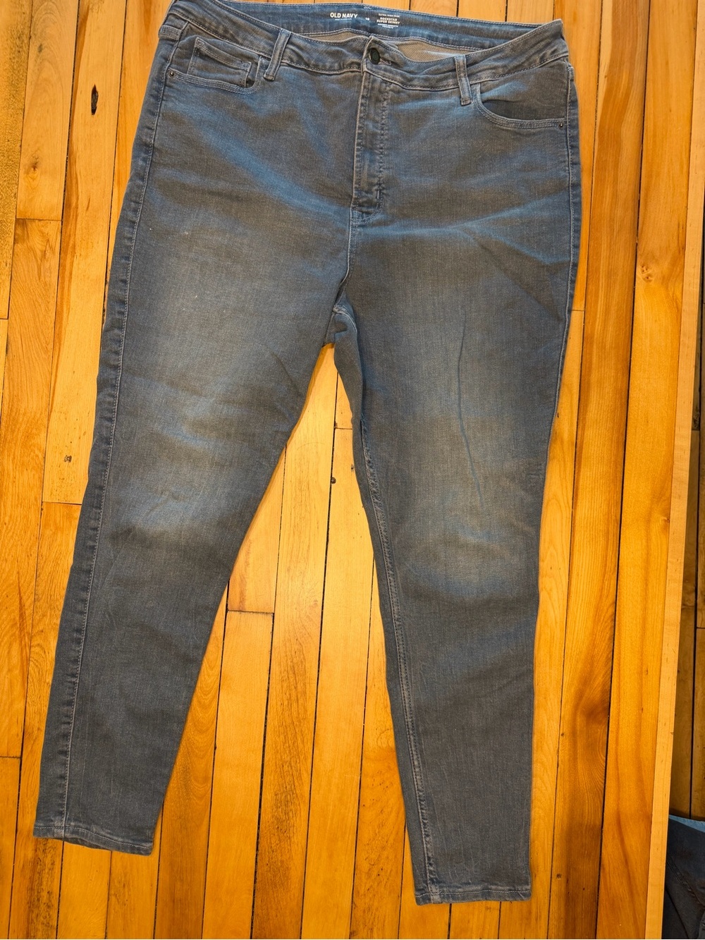 Old Navy Women's Gray-Blue Stretch Jeggings